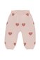 Quincy Mae Heart Knit Pants - Bubblegum