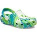 Crocs Kids Classic Glow Marbled Clogs - Prep Blue/Multi