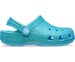 Crocs Kids Classic Iridescent Glitter Clogs - Tinted Glass