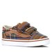 Vans Toddler Old Skool Velcro Plaid - Brown/Blue