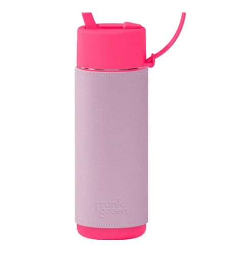 Frank Green 595ml Bottle With Sleeve - Neon Pink/Lilac Haze