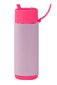 Frank Green 595ml Bottle With Sleeve - Neon Pink/Lilac Haze