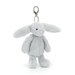 Jellycat Bashful Silver Bunny Bag Charm