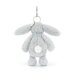 Jellycat Bashful Silver Bunny Bag Charm