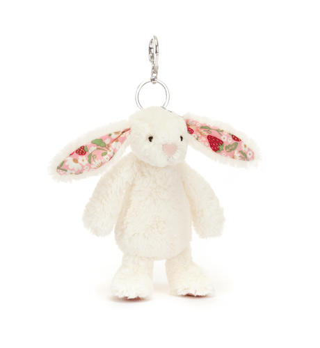 Jellycat Bashful Cream Bunny 'Berry' Bag Charm