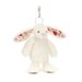 Jellycat Bashful Cream Bunny 'Berry' Bag Charm