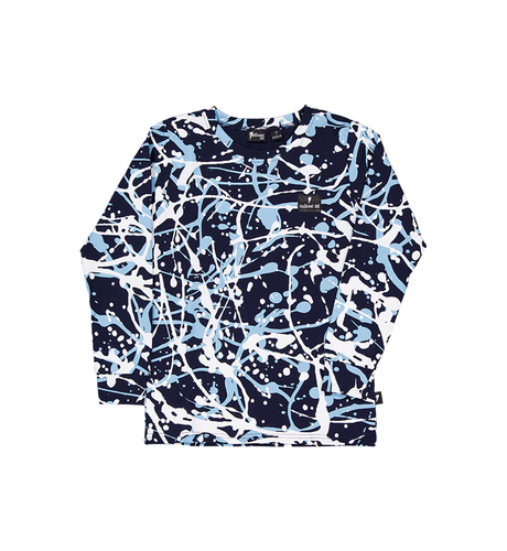 Radicool Dude Blue Splatter L/S Tee (Pre-Order Due Late Feb)