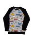 Radicool Dude Graffiti Raglan Crew