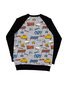 Radicool Dude Graffiti Raglan Crew