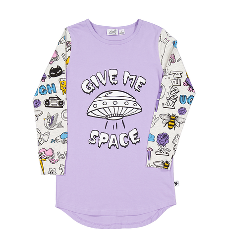 Kissed By Radicool Give Me Space Skater Tee Dress