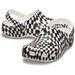 Crocs Kids Classic Warped Checker Clogs - White/Black