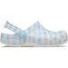 Crocs Kids Classic Gingham Clogs - White/Blue