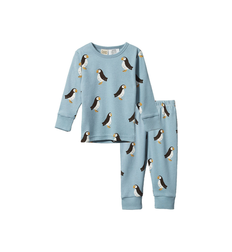 Nature Baby 2Pc L/S Pyjamas - Puffin Print